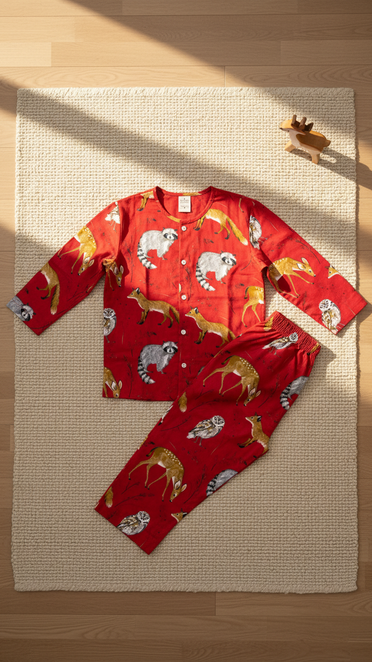Wild Animal Round Neck Set