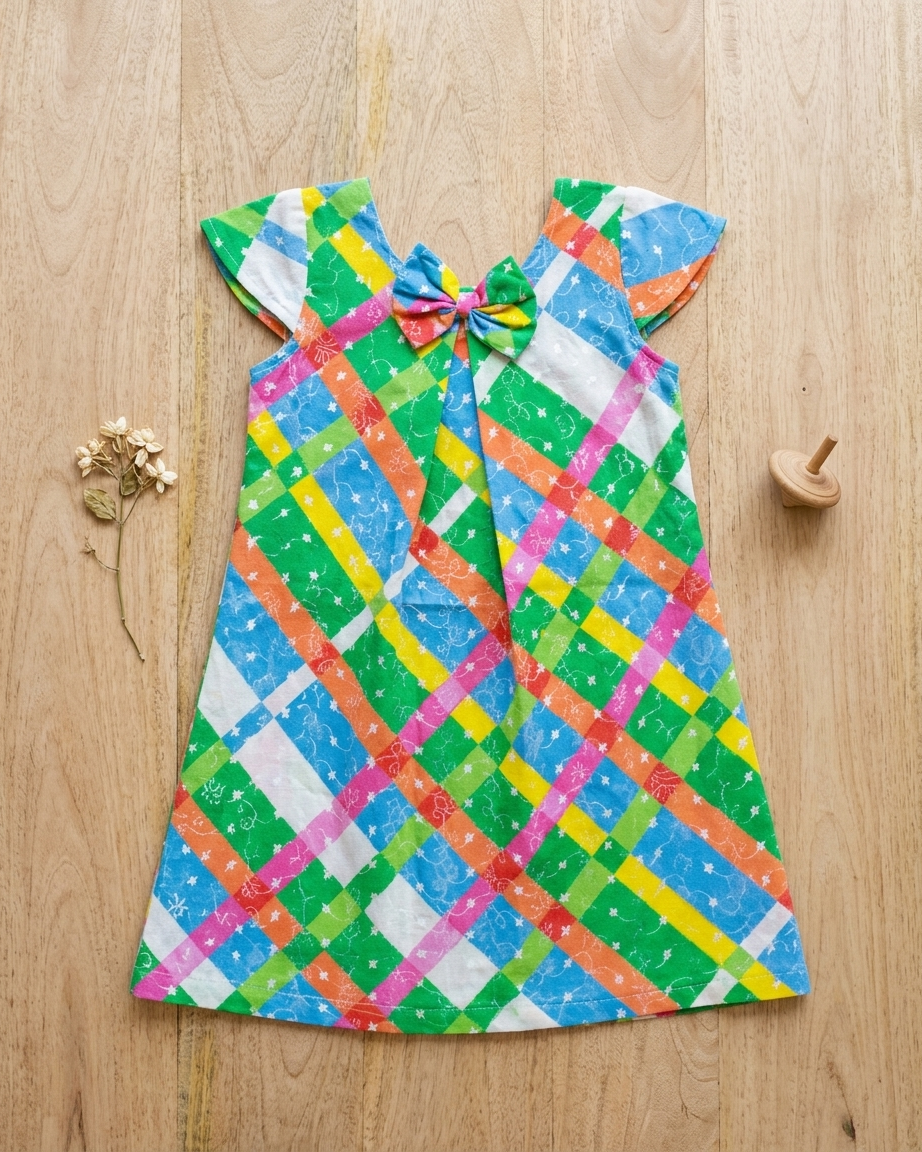 Multicolor Threadwork Dress