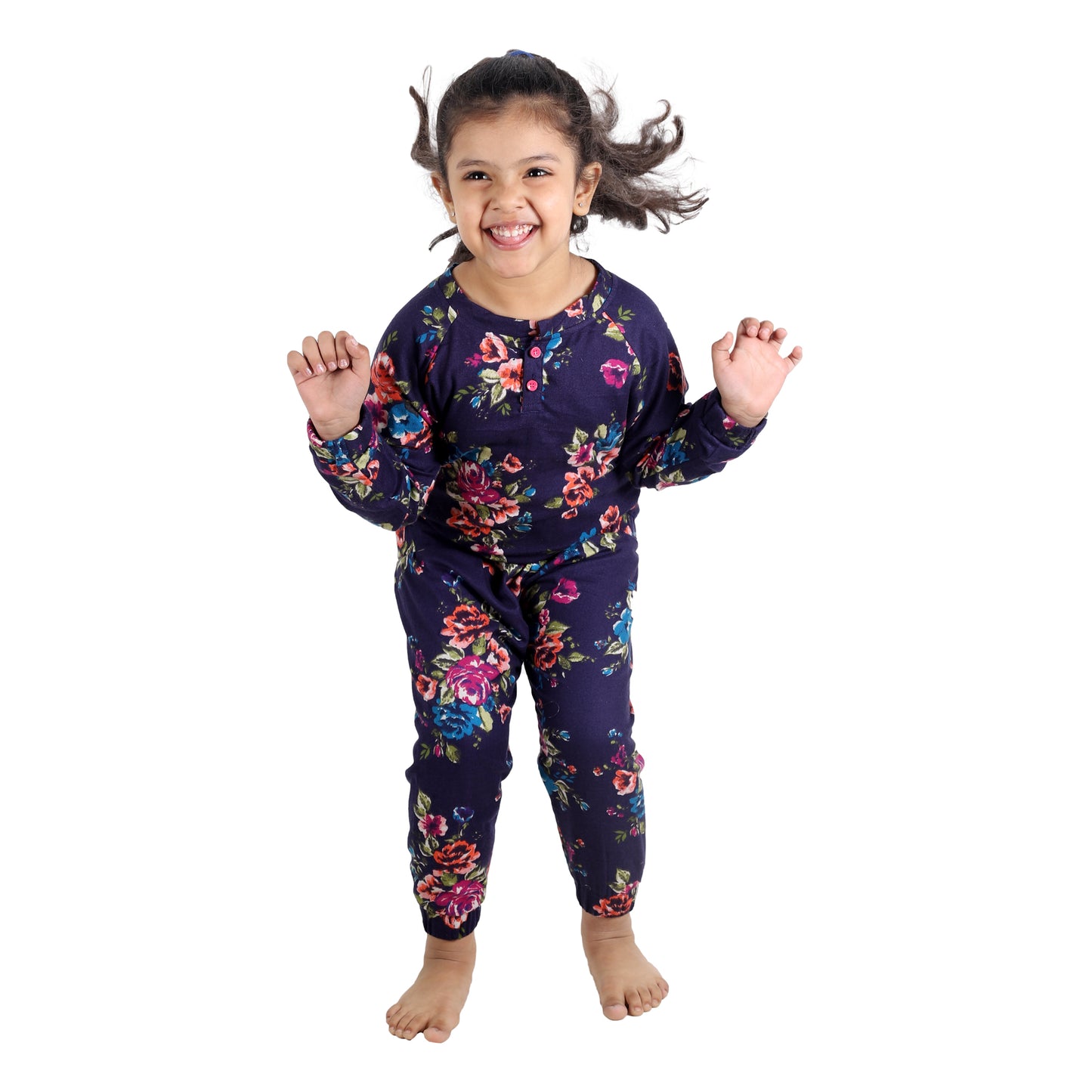 Blue Floral Jumpsuit