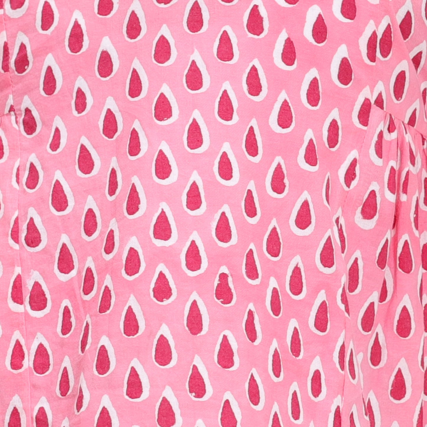 Pink Short Kurta with Pants