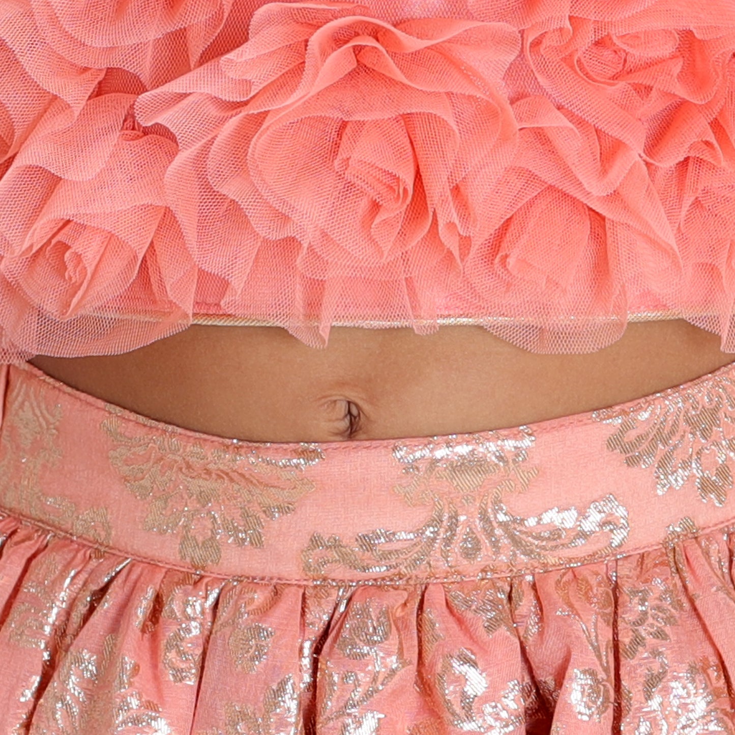 Peach Rose Lehenga