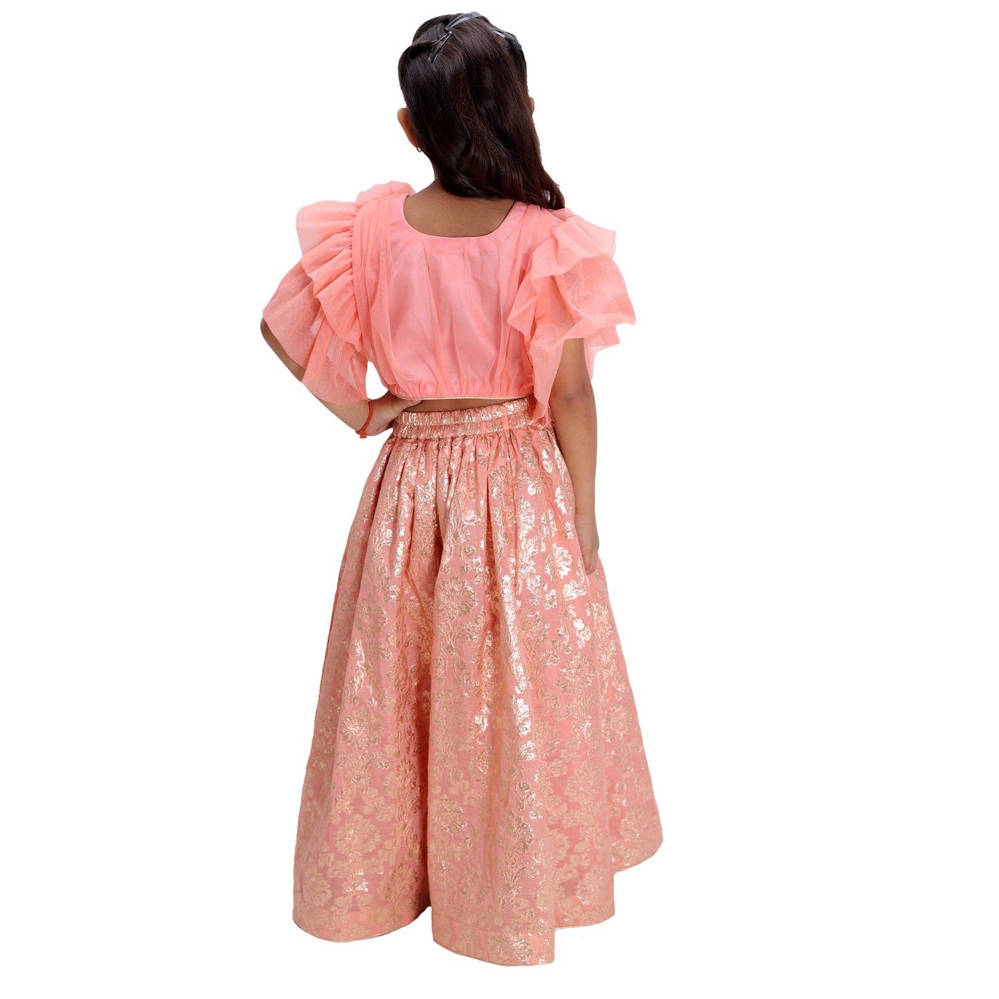 Peach Rose Lehenga