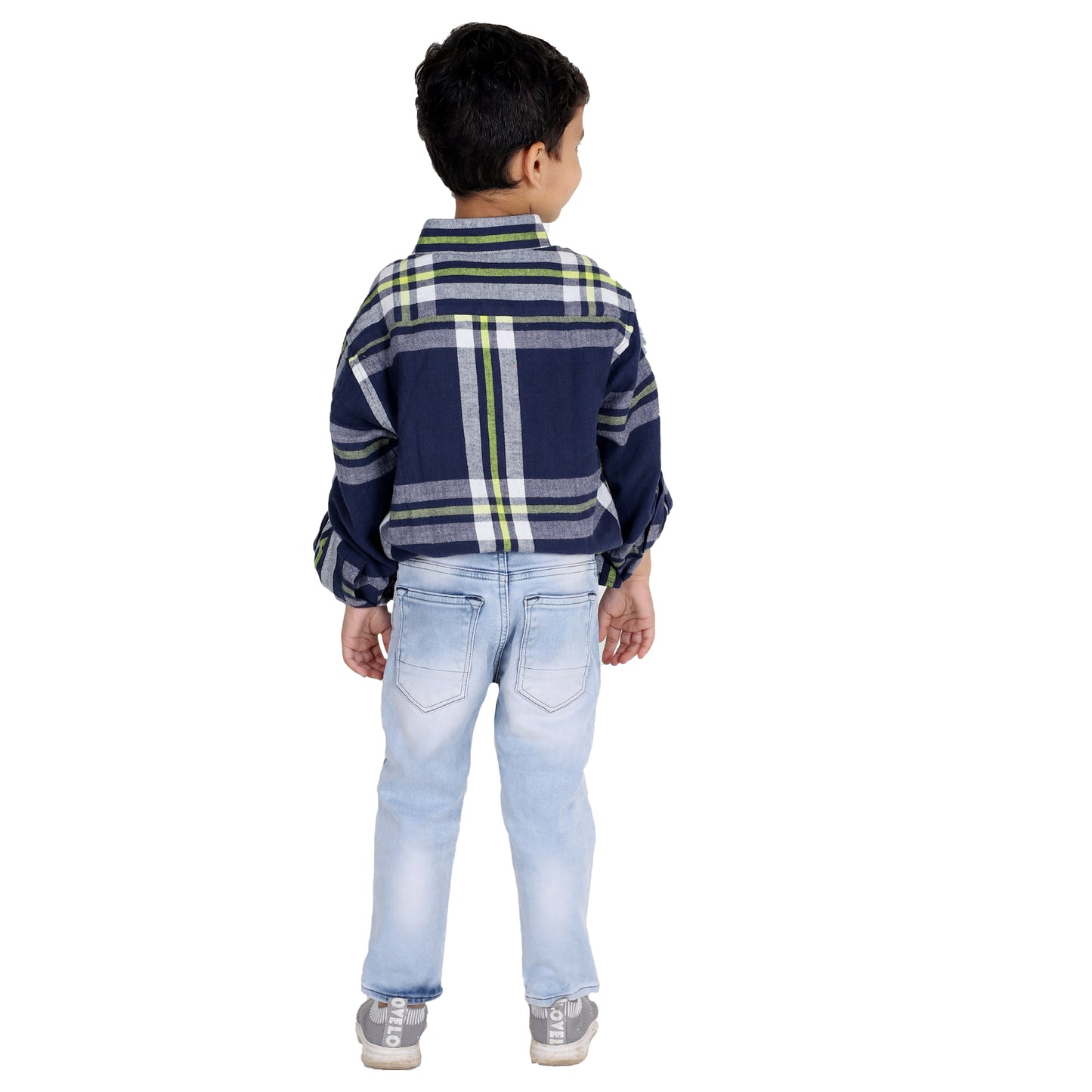 Blue Flannel Check Shirt