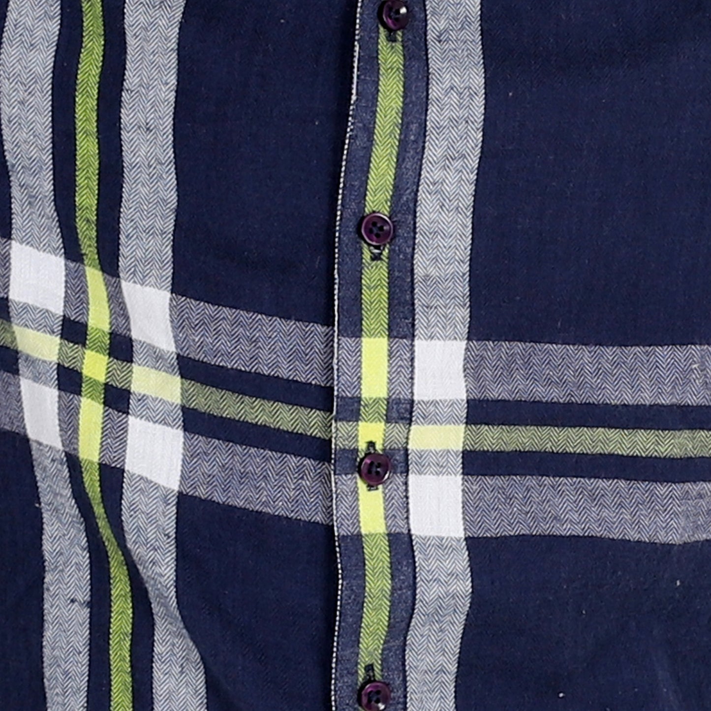 Blue Flannel Check Shirt