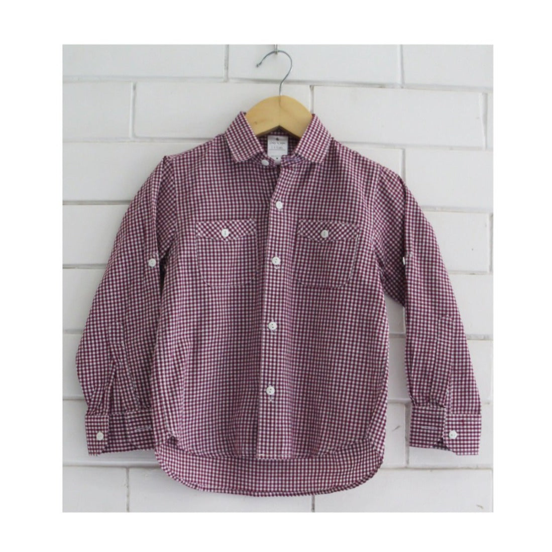 Maroon Checkred Shirt