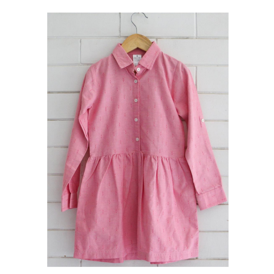 Pink Anchor Dress