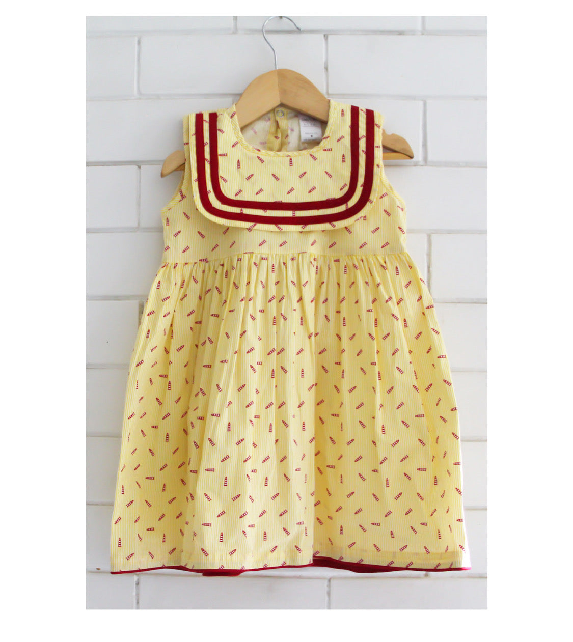 Yellow and Red Sailor Dress