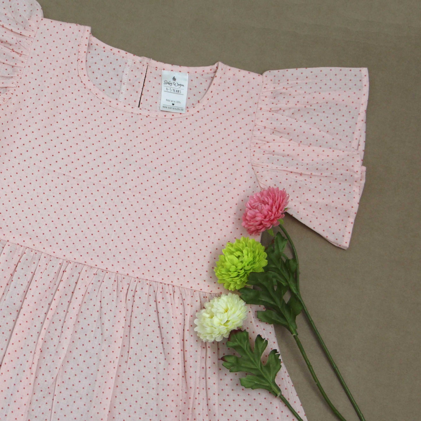 Pink and Red Polka Dots Top