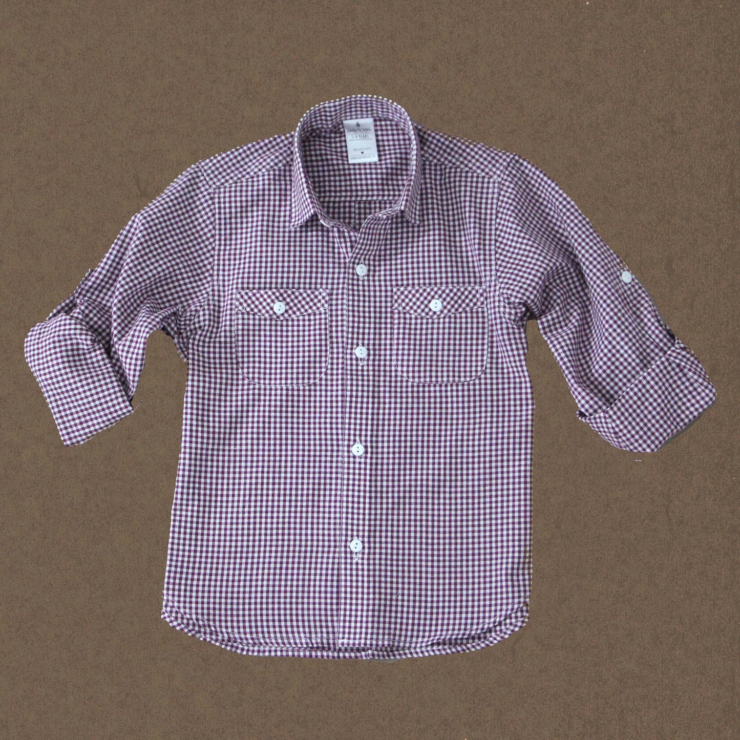 Maroon Checkred Shirt