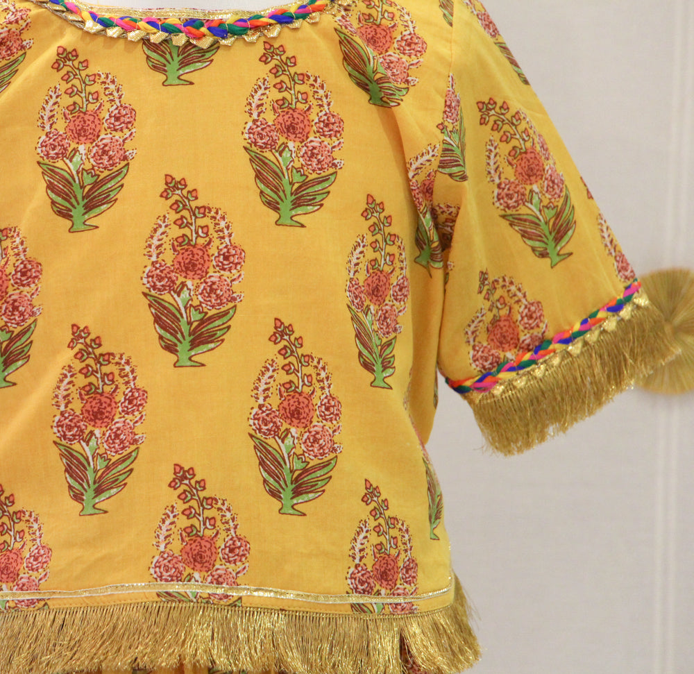 Yellow Gota Lehenga