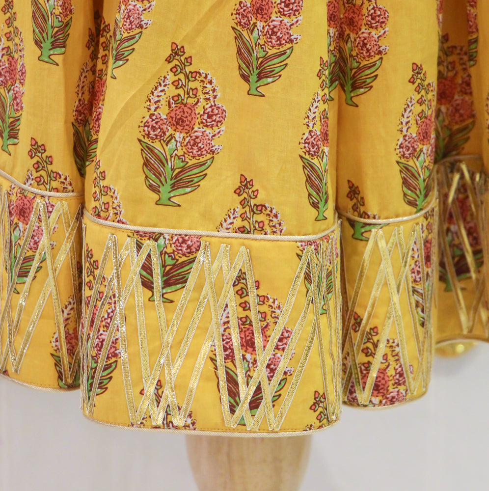 Yellow Gota Lehenga