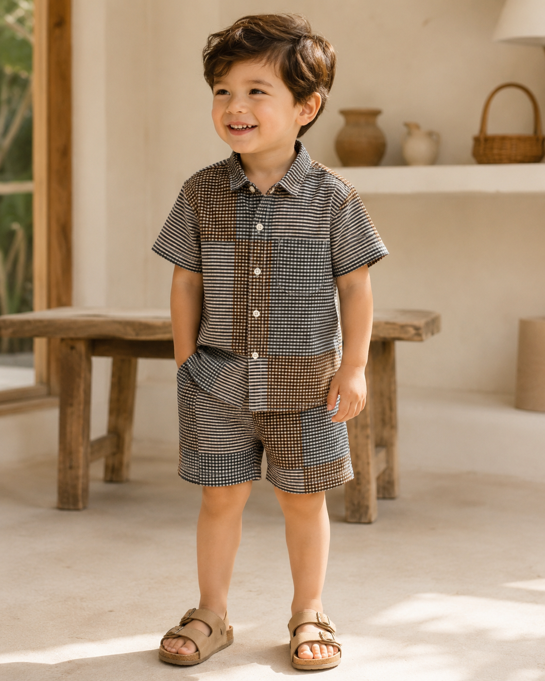 Papa & Me Heritage Checks Matching Set – Father’s Day Edition