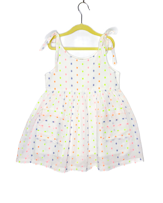 White Cotton Fluorescent Dots