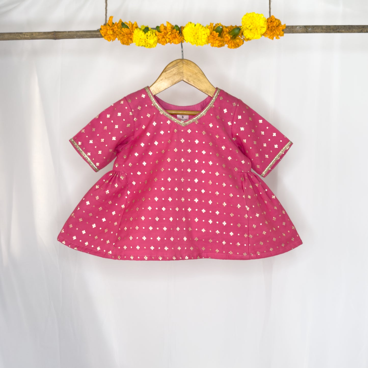 Sanjana- blue and pink floral lehenga set