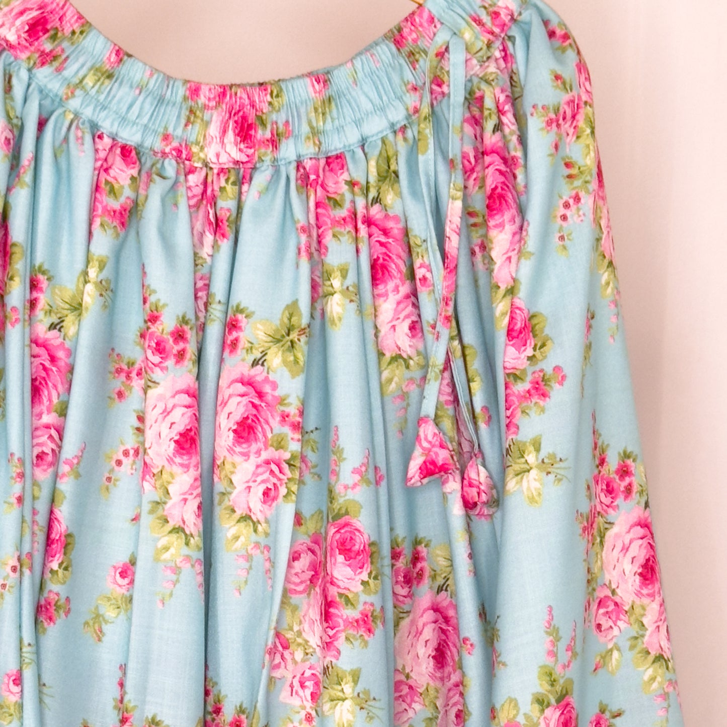 Sanjana- blue and pink floral lehenga set