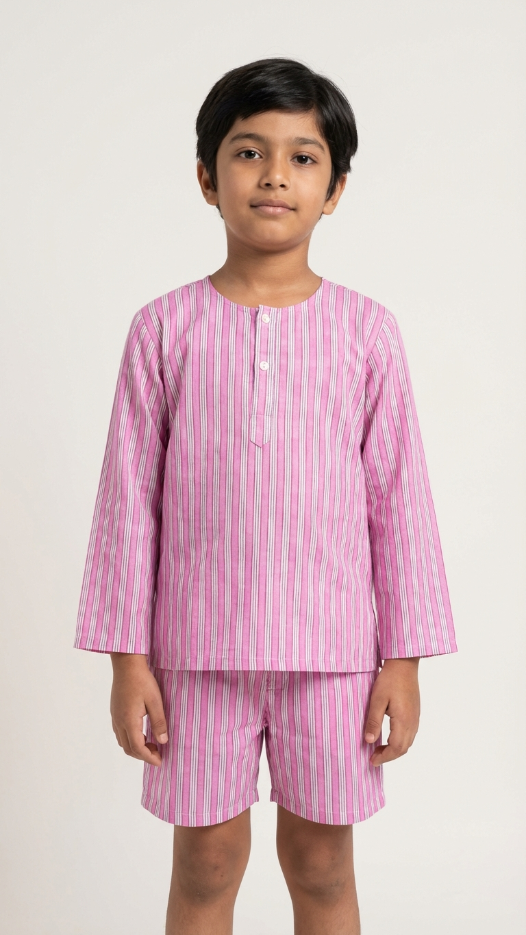 Mazedar Stripe Shorts Set