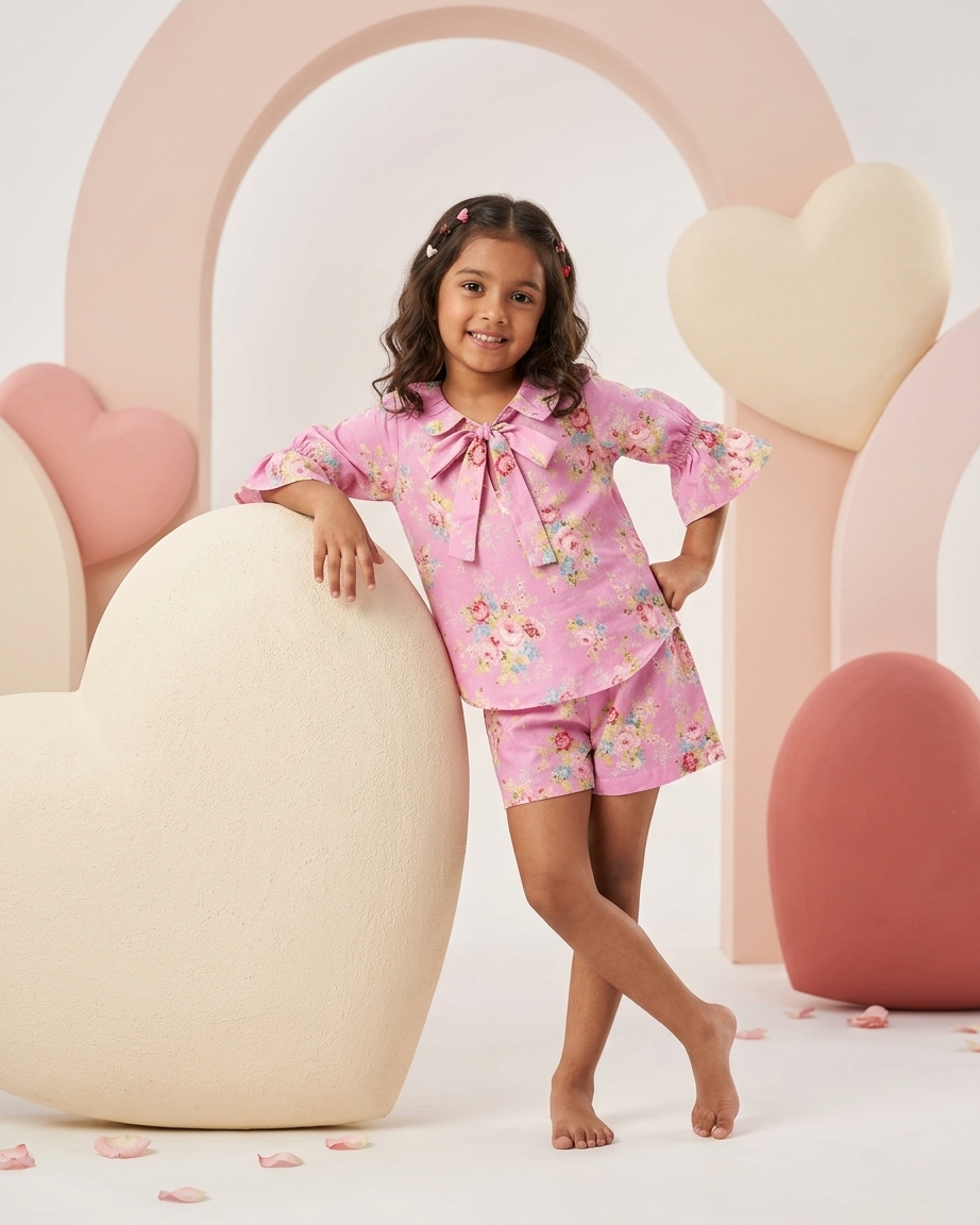 Pink Rose Garden Co-ord Set