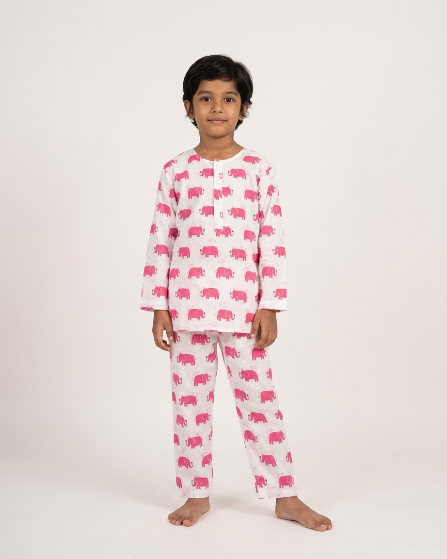 Elephant Print Pyjama Set