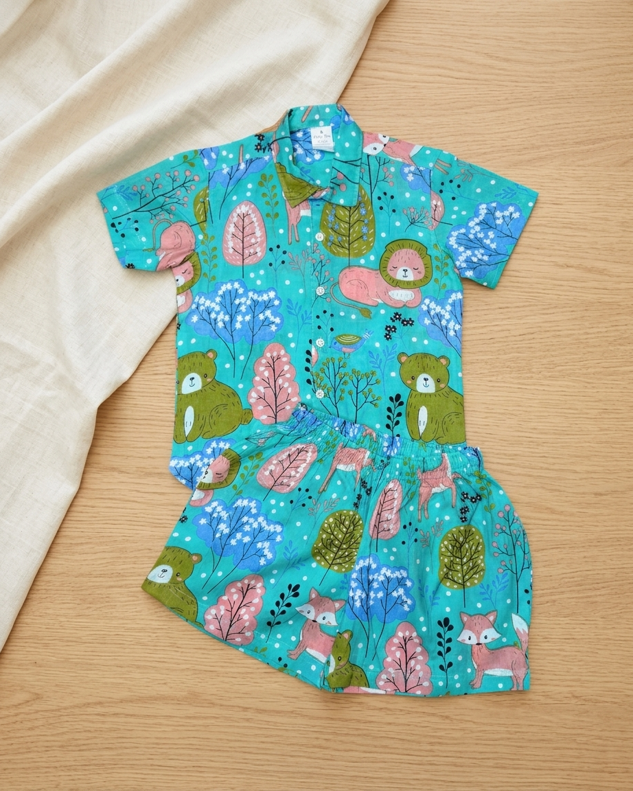 Forest Club Shorts Set