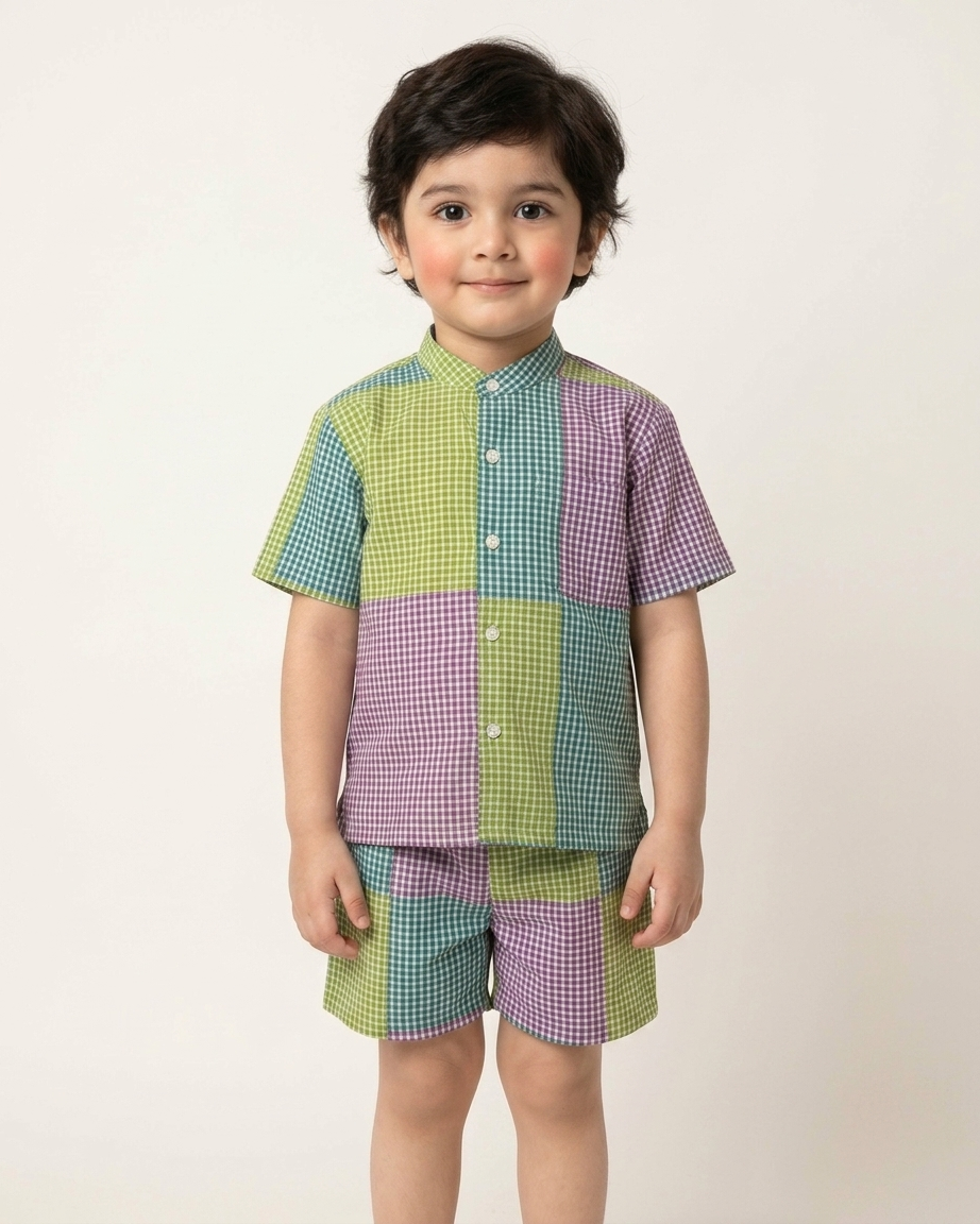 Papa & Me Pastel Checks Matching Set – Father’s Day Edition
