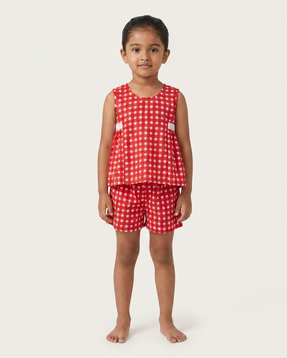 Cherry Checks Co-ord Set