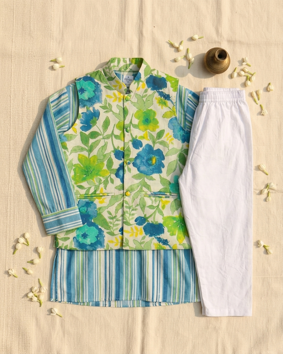 Alankar Jacket Kurta Set