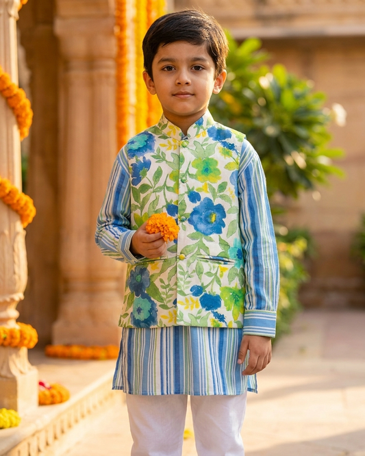 Alankar Jacket Kurta Set