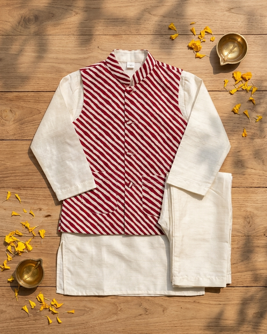 Majama Jacket Kurta Set