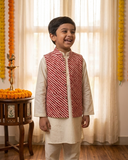Majama Jacket Kurta Set