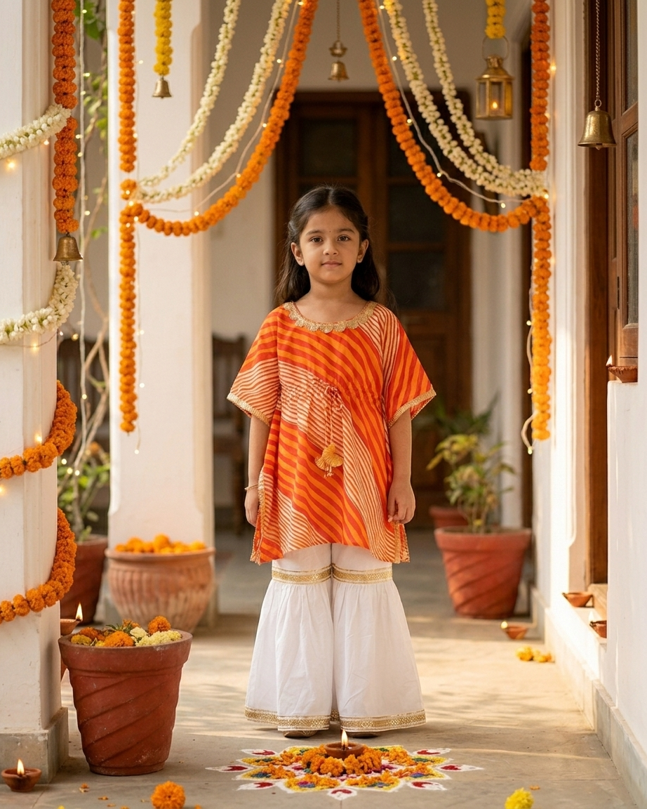 Jashn Kaftan Sharara Set