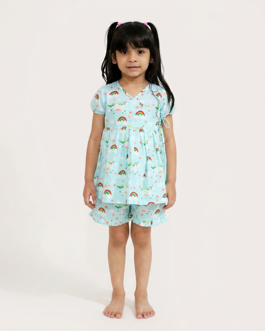 Aqua Rainbow Print Co-ord Set