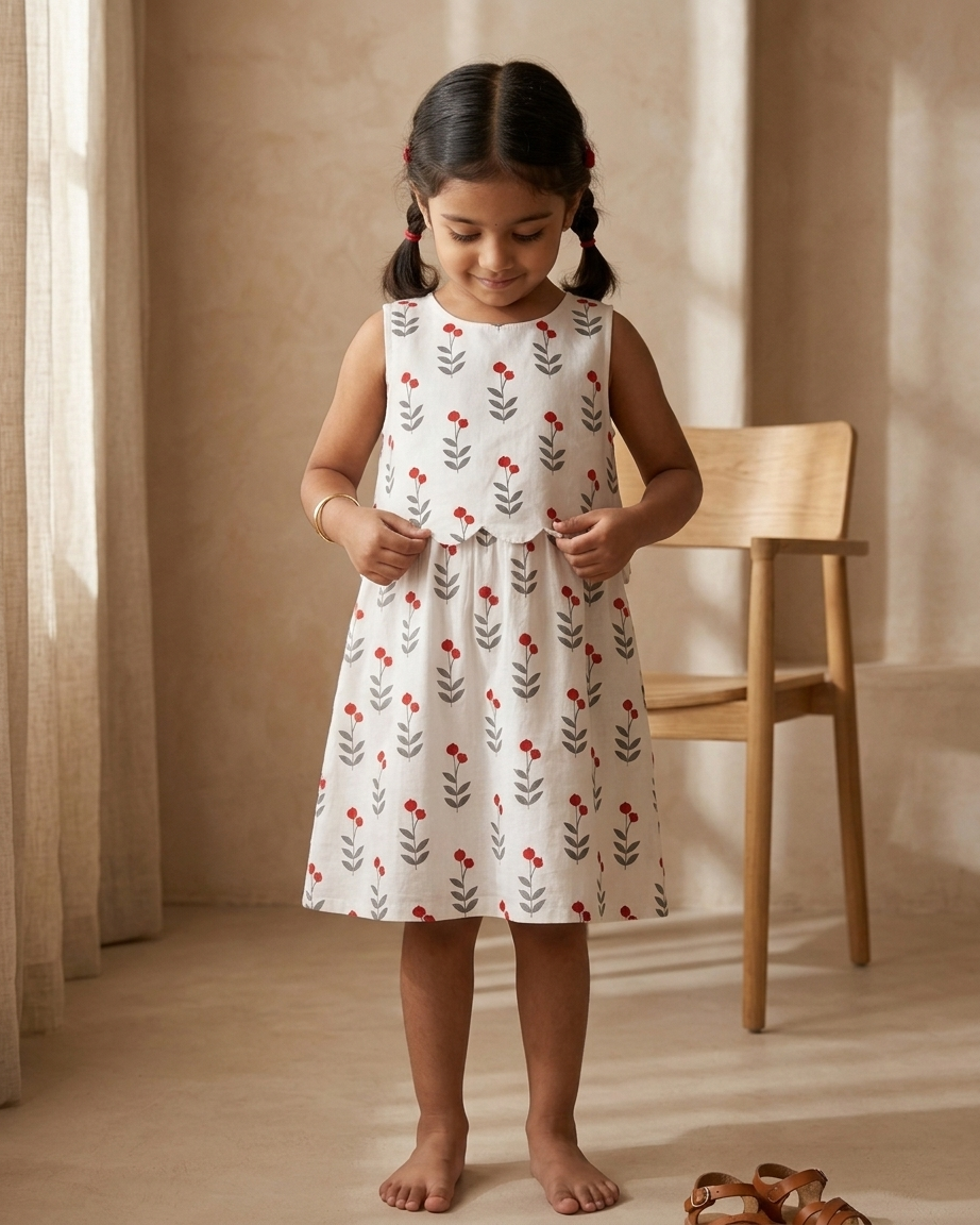 Cherry Cape Dress