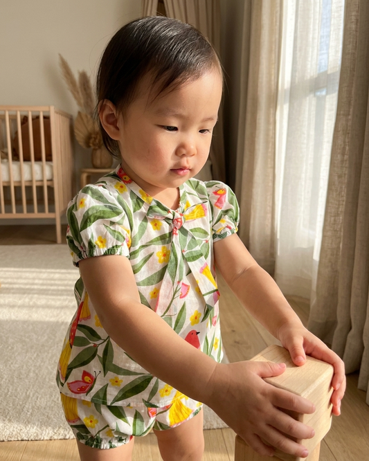 Jaipuri Bird Print Co-ord Set