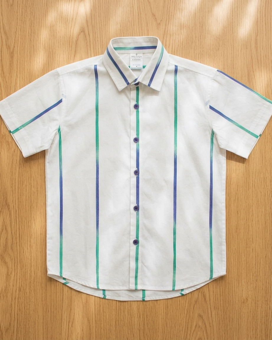 Blue Green Stripe Shirt