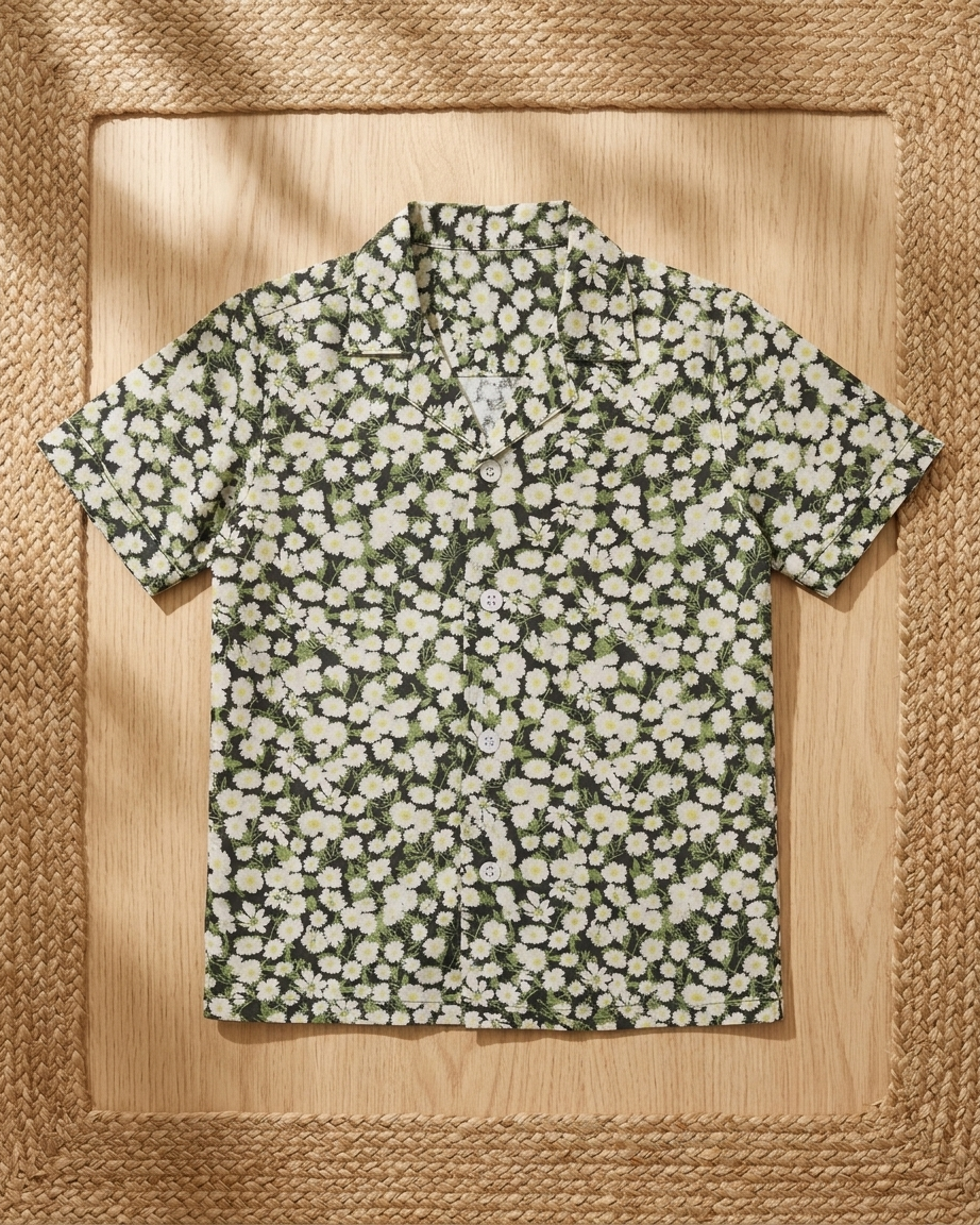 Black Floral Shirt