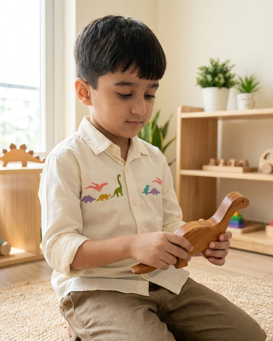 Dino Embroidered Shirt