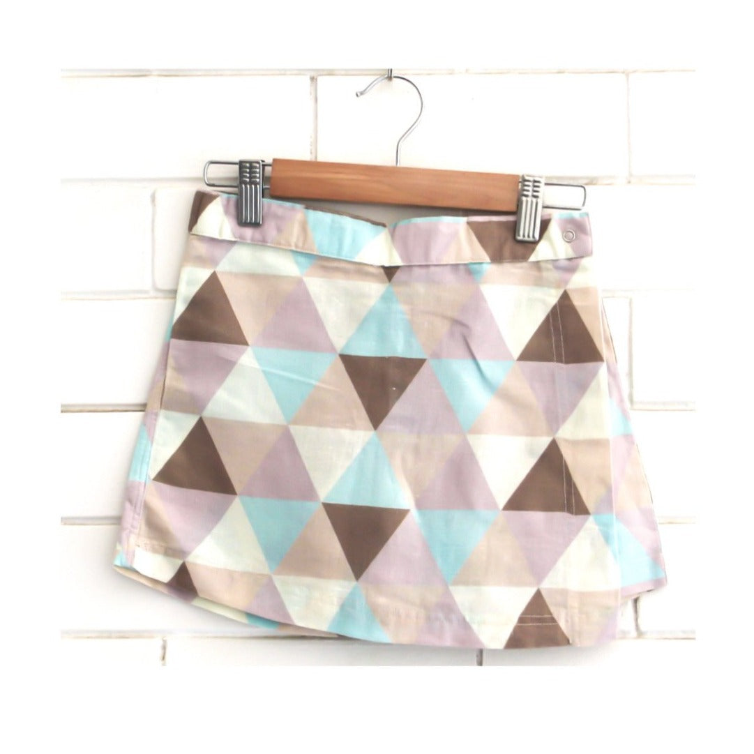 —LAST SIZE—-Triangle Patterned Skirt-Short