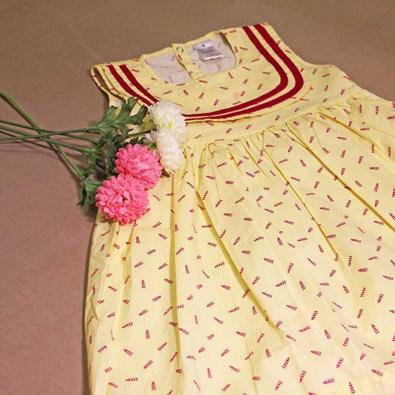 Yellow and Red Sailor Dress